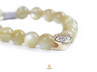 Glorious journey, Gold Lepidolite Crystal Feng Shui Bracelet