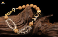 Celestial Bodhi Dzi Crystal Strand