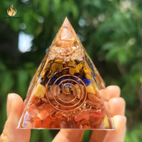Blush Flame Rose Quartz Pyramid Obelisk – 6cm