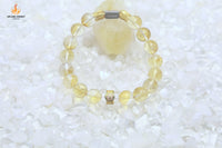 Golden Lotus Citrine Wealth Bracelet
