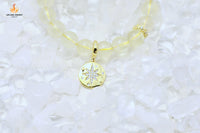 Golden Citrine Hexagram Bracelet