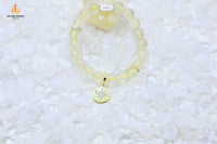 Citrine Hexagram Charm Bracelet