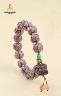 Purple Glaze Wisdom Feng Shui Bracelet