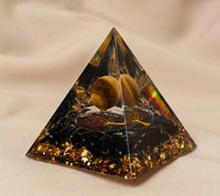 Exquisite spherical Orgonite Pyramid
