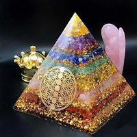 7 Chakra Orgonite Pyramid